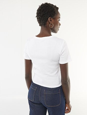 T-shirt stampata a maniche corte con motivo