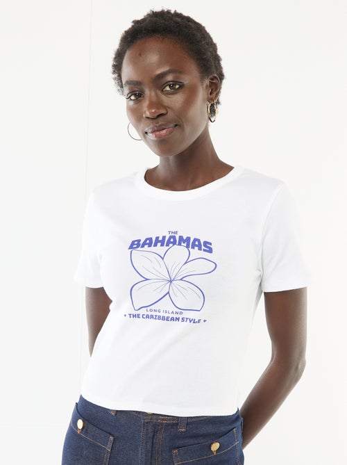 T-shirt stampata a maniche corte con motivo - Kiabi