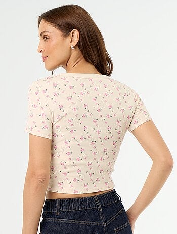 T-shirt stampata a maniche corte con motivo