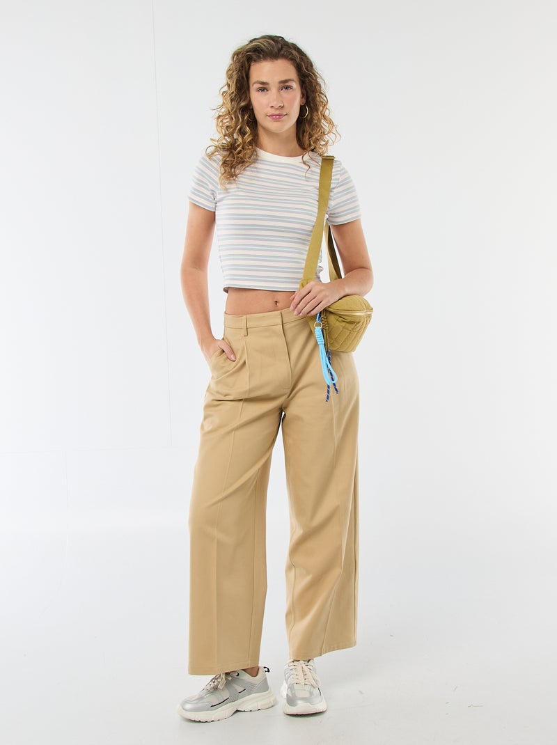 T-shirt stampata a maniche corte con motivo Blu - Kiabi