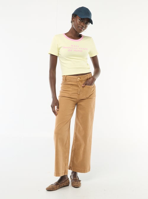 T-shirt stampata a maniche corte con motivo - Kiabi