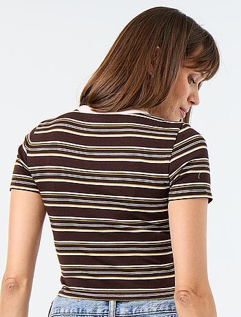 T-shirt stampata a maniche corte con motivo