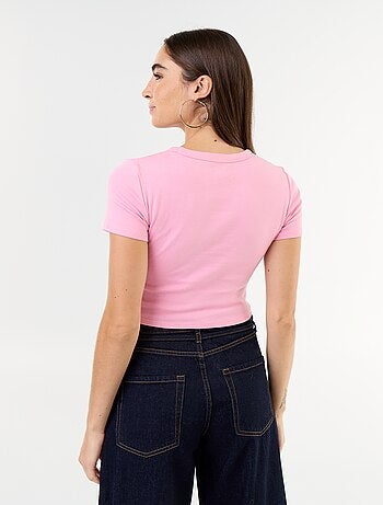 T-shirt stampata a maniche corte con motivo