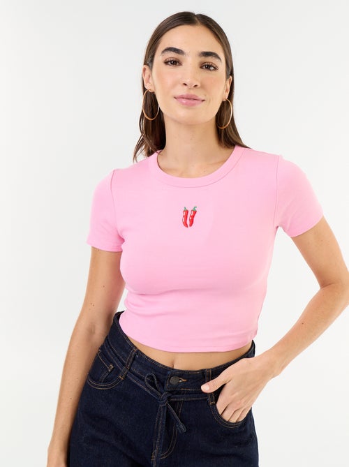 T-shirt stampata a maniche corte con motivo - Kiabi T-shirt stampata a maniche corte con motivo - Kiabi