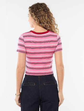 T-shirt stampata a maniche corte con motivo