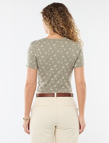 T-shirt stampata a maniche corte con motivo