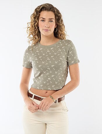 T-shirt stampata a maniche corte con motivo