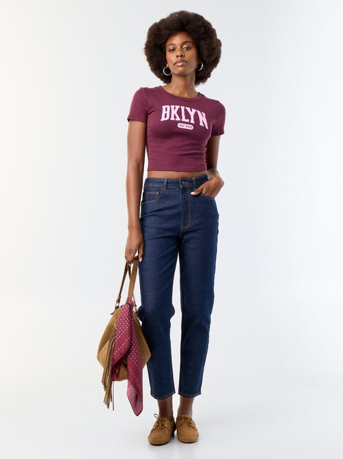 T-shirt stampata a maniche corte con motivo - Kiabi