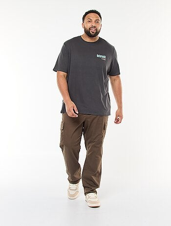 T-shirt stampata a maniche corte e collo rotondo