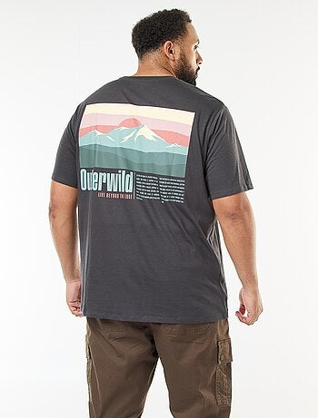 T-shirt stampata a maniche corte e collo rotondo