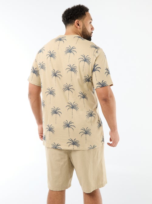 T-shirt stampata a maniche corte e girocollo - Kiabi