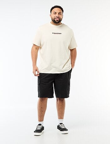 T-shirt stampata a maniche corte e girocollo