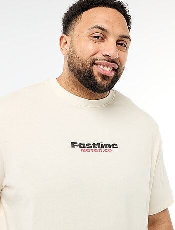 T-shirt stampata a maniche corte e girocollo