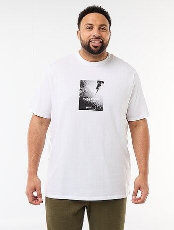 T-shirt stampata a maniche corte e girocollo