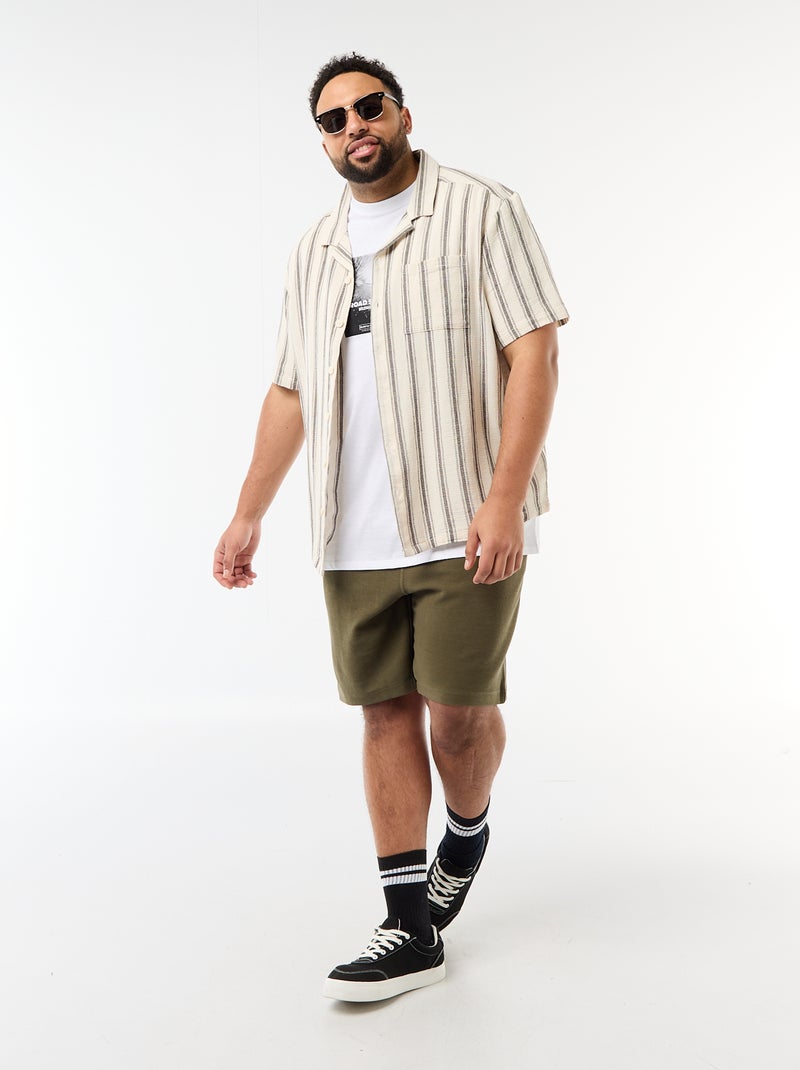 T-shirt stampata a maniche corte e girocollo Bianco - Kiabi