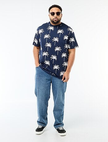 T-shirt stampata a maniche corte e girocollo