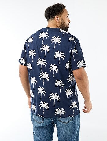 T-shirt stampata a maniche corte e girocollo