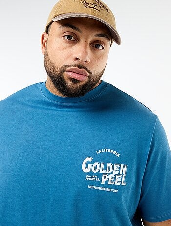 T-shirt stampata a maniche corte e girocollo