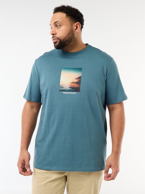 T-shirt stampata a maniche corte e girocollo - Kiabi