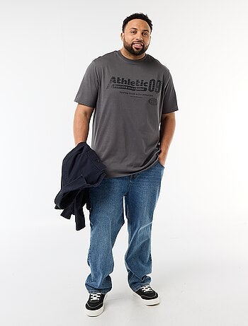 T-shirt stampata a maniche corte e girocollo