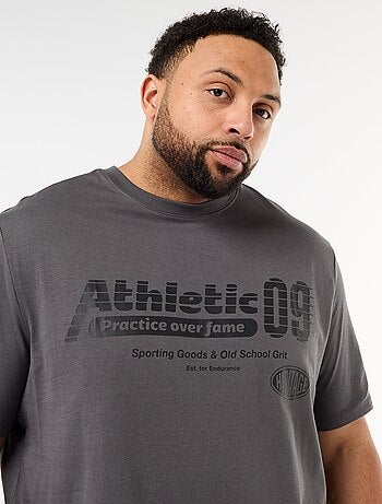 T-shirt stampata a maniche corte e girocollo