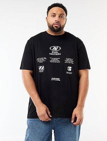 T-shirt stampata a maniche corte e girocollo