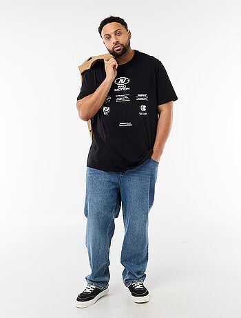 T-shirt stampata a maniche corte e girocollo