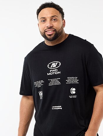 T-shirt stampata a maniche corte e girocollo