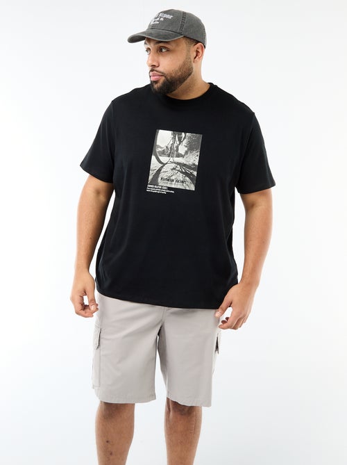 T-shirt stampata a maniche corte e girocollo - Kiabi