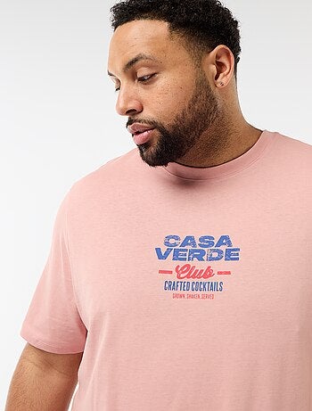 T-shirt stampata a maniche corte e girocollo