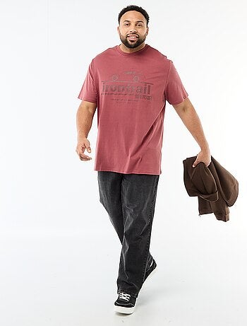 T-shirt stampata a maniche corte e girocollo