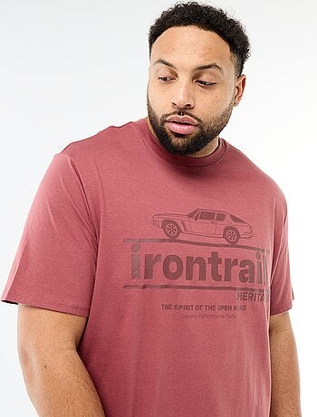T-shirt stampata a maniche corte e girocollo