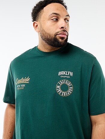 T-shirt stampata a maniche corte e girocollo