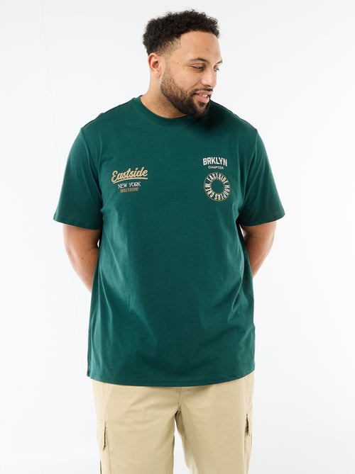 T-shirt stampata a maniche corte e girocollo - Kiabi