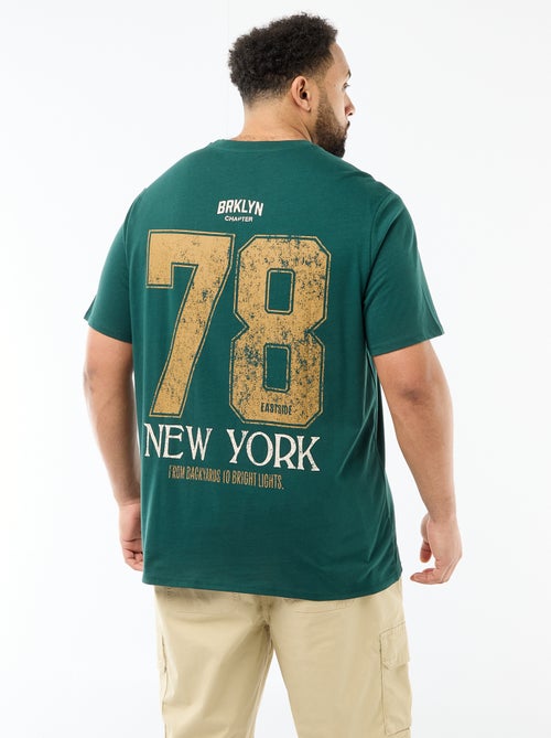 T-shirt stampata a maniche corte e girocollo - Kiabi