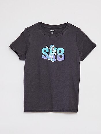 T-shirt stampata a maniche corte