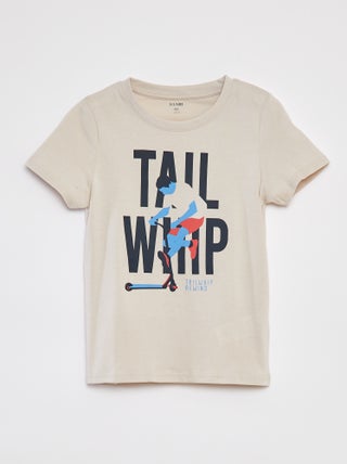 T-shirt stampata a maniche corte