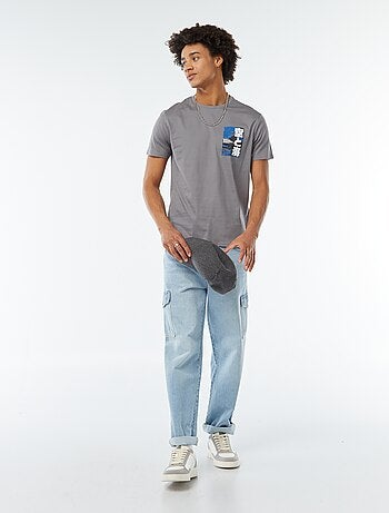 T-shirt stampata a maniche corte