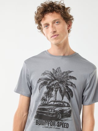 T-shirt stampata a maniche corte