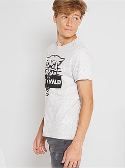 Ragazzo 10-18 anni - T-shirt stampata a maniche corte - Kiabi