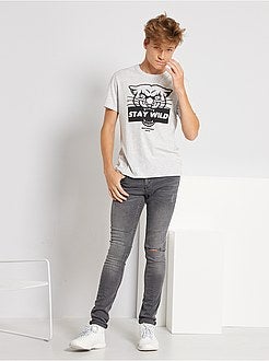 Ragazzo 10-18 anni - T-shirt stampata a maniche corte - Kiabi