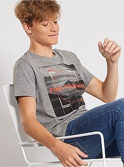 Ragazzo 10-18 anni - T-shirt stampata a maniche corte - Kiabi