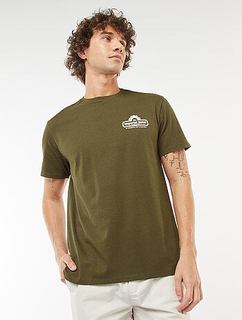 T-shirt stampata a maniche corte