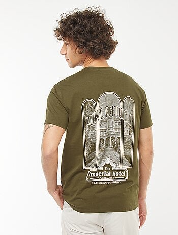 T-shirt stampata a maniche corte