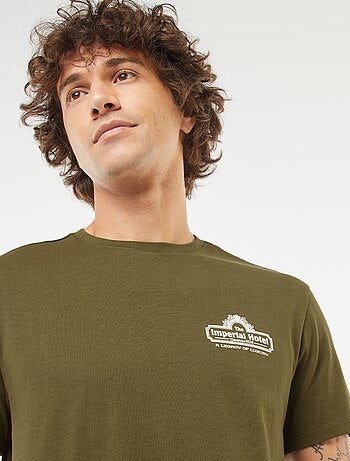 T-shirt stampata a maniche corte