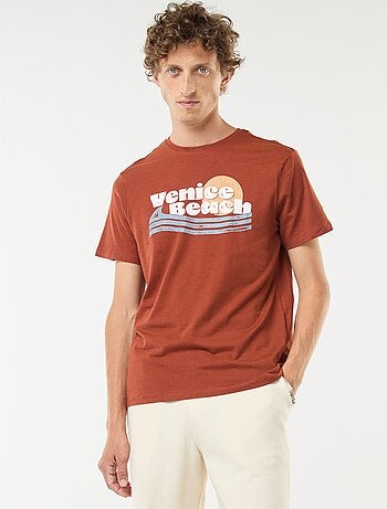 T-shirt stampata a maniche corte