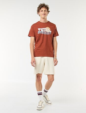 T-shirt stampata a maniche corte