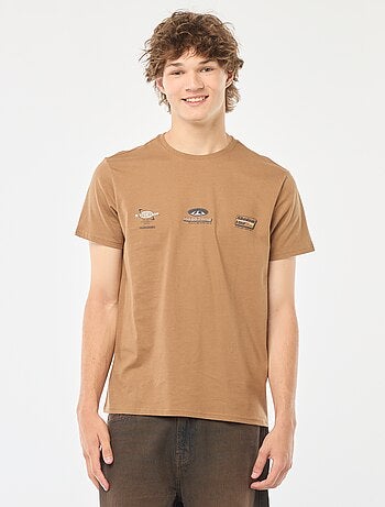 T-shirt stampata a maniche corte