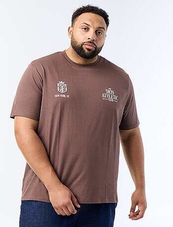 T-shirt stampata a maniche corte