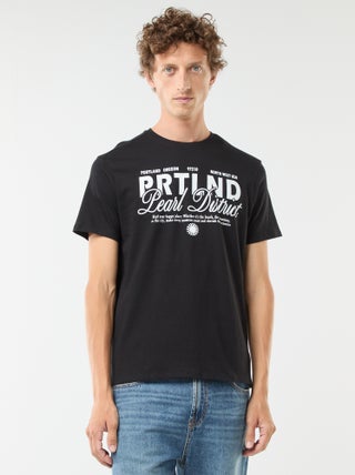 T-shirt stampata a maniche corte